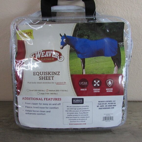 Weaver Medium Equiskinz Lycra Full Body Moisture Wicking Sheet - Leopard - Picture 2 of 3